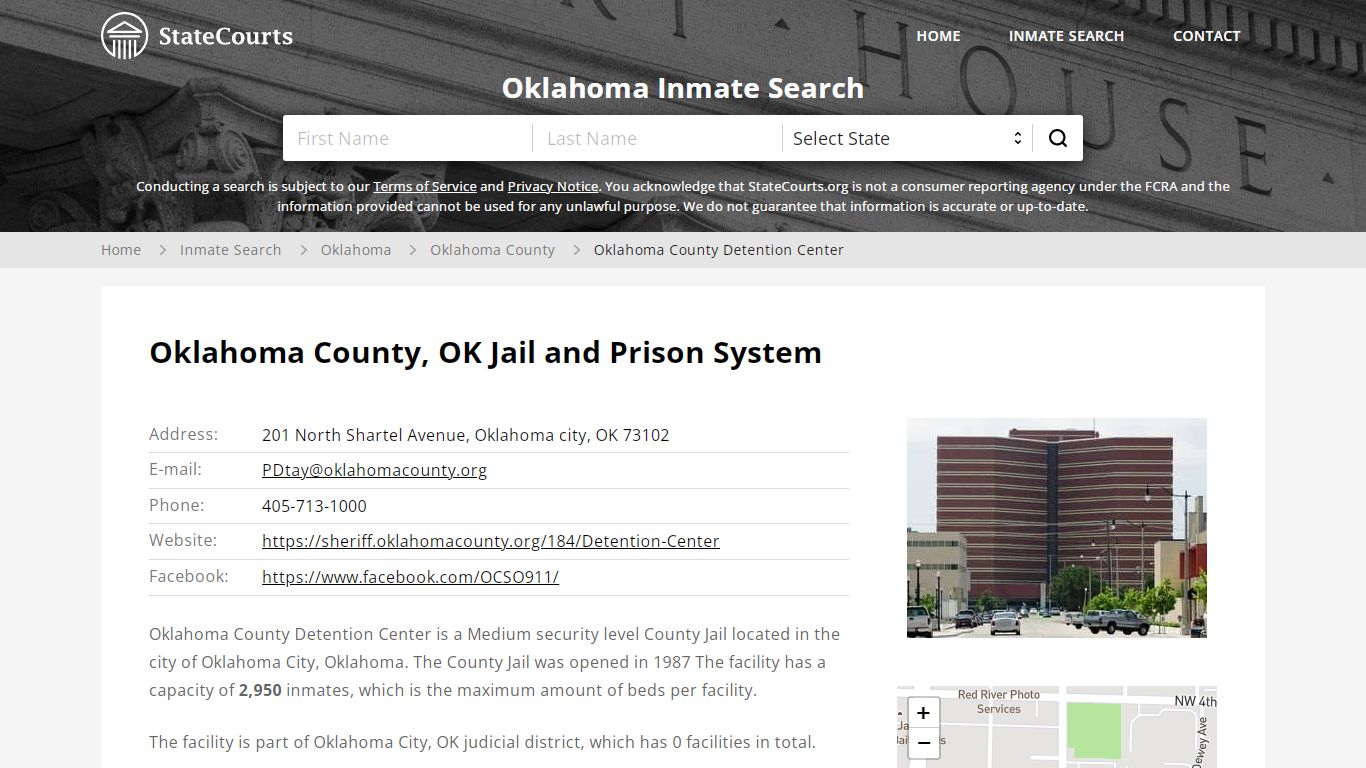 Oklahoma County Detention Center Inmate Records Search, Oklahoma ...